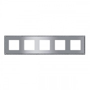 Рамка на 5 постов,гор/верт.цвет brigth chrome