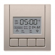 Накладка электронного таймера 201TE "Стандарт" Jung LS Нержавеющая сталь