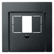 Накладка USB зарядки и акустических розеток System M Merten антрацит