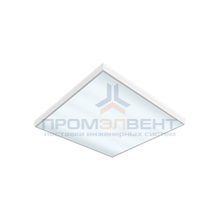 Светодиодный светильник "ВАРТОН" Премиум (с диодами 0,1 Вт) встраиваемый 595*595*50мм 36 ВТ 3950К IP40 с функцией аварийного освещения