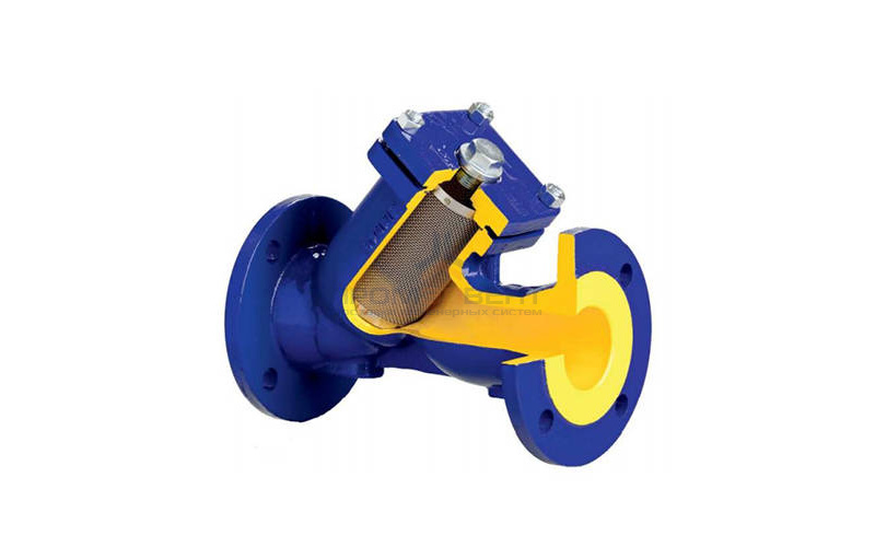 Фильтр грубой очистки Zetkama 821A - Ду20 (ф/ф, PN16, Tmax 300°C, сетка 1000 мкм)