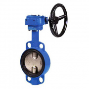 Затвор дисковый поворотный GENEBRE 2103 - Ду400 (PN10, Tmax 120°C, c редуктором)