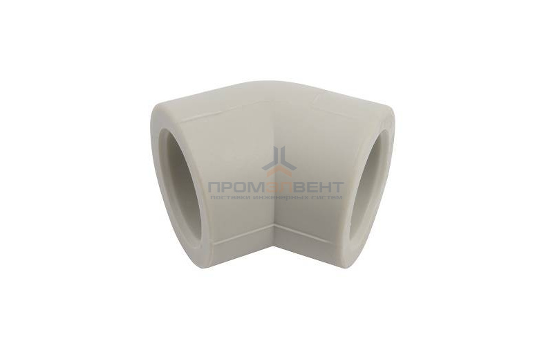 Отвод 45° FV-Plast - 63 (для полипропиленовых труб под пайку, цвет серый)