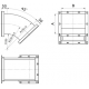 Отвод 45 градусов (сварной прямоугольный)