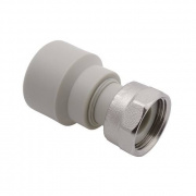 Переход на накидную гайку FV-Plast - 20 x 1/2" (для полипроп.труб, внутренняя пайка, цвет серый)