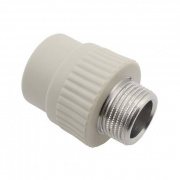 Переход на наружную резьбу FV-Plast - 50 x 1"1/2 (для полипропиленовых труб, цвет серый)