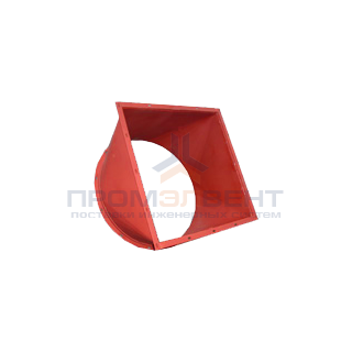 Переход с прямоугольного сечения на круглое сечение (сварной)