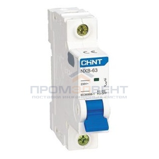 Автоматический выключатель Chint NXB-63S 1P 16А 4.5kA х-ка C (R) (автомат электрический)