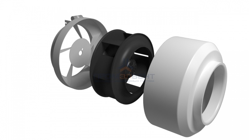 Вентилятор ACF-200 канальный круглый  