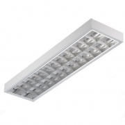 Накладной светильник 2х28 Вт ЭПРА, 1233х310, зеркальный растр