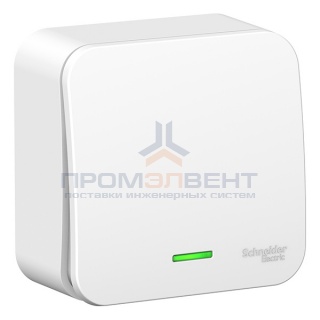 Выключатель 1-клавишный с подсветкой(cх.1) Blanca Schneider Electric 10А 250В белый монтажная пласти