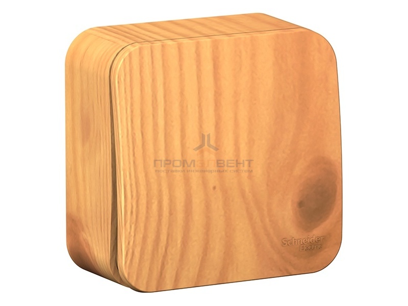 Переключатель 1-клавишный (cх.6) Blanca Schneider Electric 10А 250В ясень изол.пластина