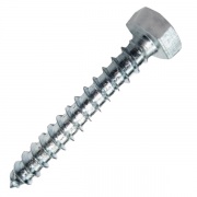 Шуруп-глухарь 6х80 по дереву с шестигранной головкой оцинкованный DIN571