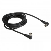 Шнур TV PLUG-TV JACK 5М Угловой Черный