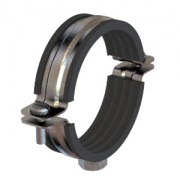Хомут для средних нагрузок 3", c изоляцией