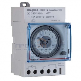 Программируемый ежедневный таймер Legrand 220V 16А резервное питание на 100 часов 3 MOD+