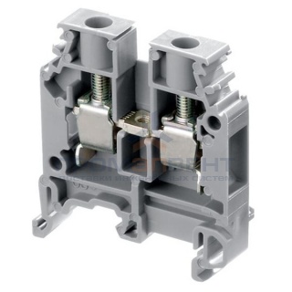 Клеммник ABB М6/8 на DIN-рейку 6мм.кв. серый