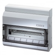 Щит распределительный Hensel KV 1518 на 18 модулей IP54 с клеммой PE+N, 333х403х129мм