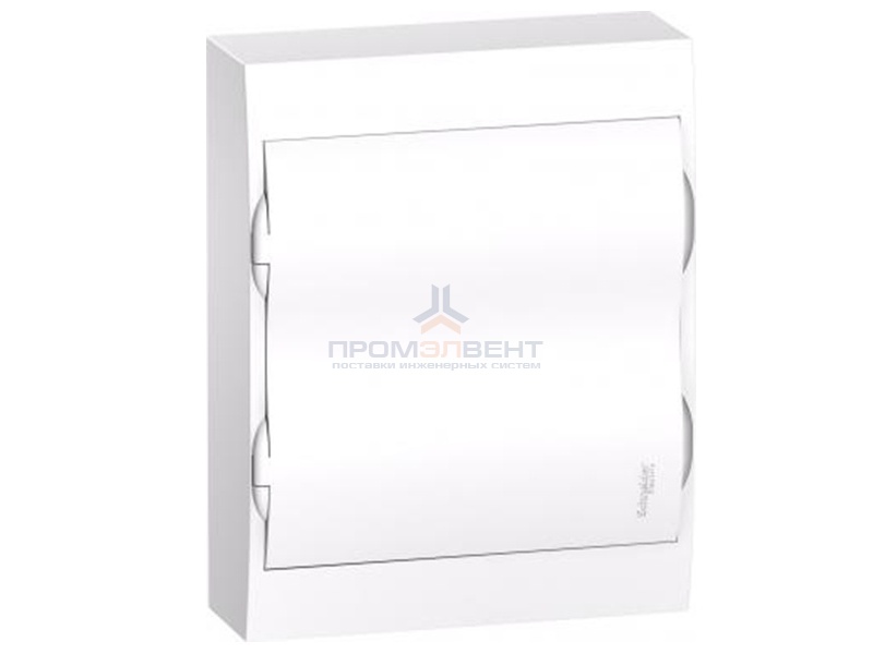 Бокс навесной Schneider Electric Easy9 на 24 модуля с белой дверью с клемниками N+PE